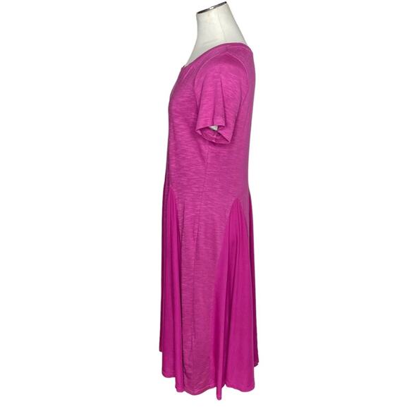Soft Surrounding Lisse Dress in Fiery Fuchsia - Picture 5 of 10